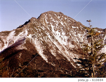 冬の塩見岳 610694