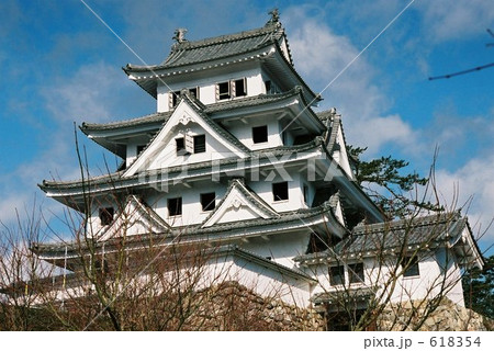 曇りの郡上八幡城 618354