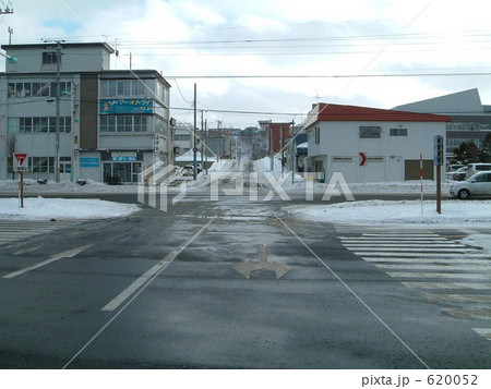 冬の網走市街地 620052