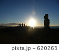 モアイ夕景1 620263