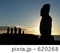 モアイ夕景2 620268