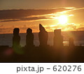 夕焼けとモアイ1 620276