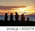 夕焼けとモアイ2 620278