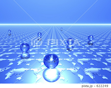 球体と世界地図 球体と世界地図 622249