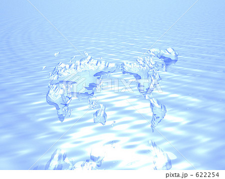世界地図と水 622254
