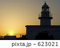 灯台と夕日 灯台と夕日 623021