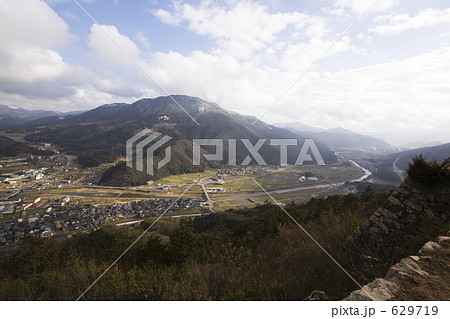 竹田城から見渡す町と朝来山 629719