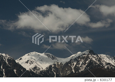 中央アルプスと青空と雲 630177