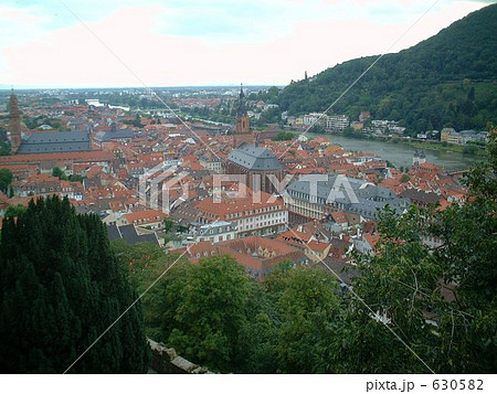 遠くから見た眺めた街の風景の写真素材 6305