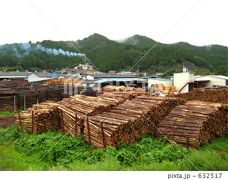 東北の材木工場 東北の材木工場 632517