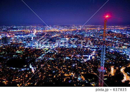ソウル市街 夜景 の写真素材 6375