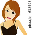女性　イラスト 638593
