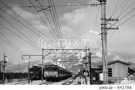 国鉄 磐越西線・川桁駅構内 昭和50年 国鉄 磐越西線・川桁駅構内 昭和50年 642788