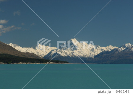 マウントクックとプカキ湖　ニュージーランド 646142