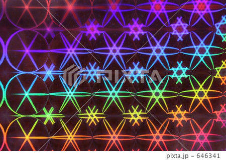 星の模様のホログラム 646341