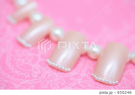 パールとネイルチップ 650246