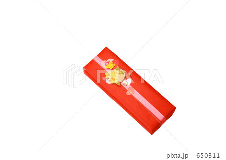 カラフルギフト　切抜き赤のプレゼント 650311