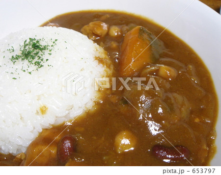 豆とかぼちゃのチキンカレー 653797