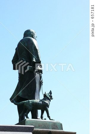 街を見下ろす西郷さん 657181