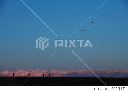 夕焼けのたこあげ 665537