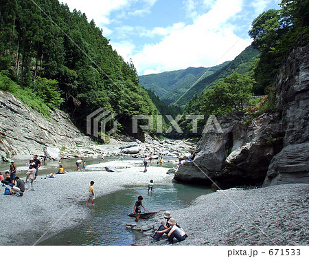 吉野川上流の河原 671533