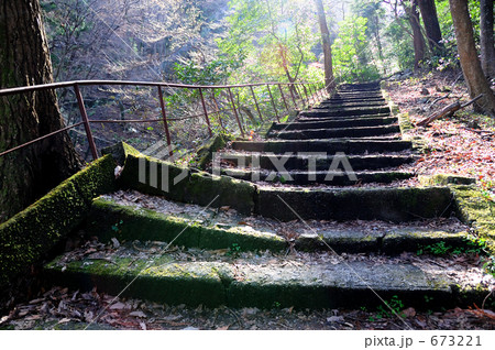 光注ぐ山道 673221