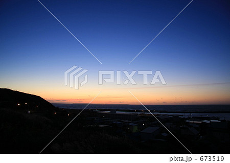 天売・焼尻島と夕焼け 673519