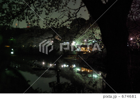 ライトアップ終了後の千鳥が淵 ライトアップ終了後の千鳥が淵 674681