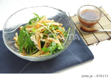 焼いた油揚げと野菜のサラダ 2 焼いた油揚げと野菜のサラダ 2 676171