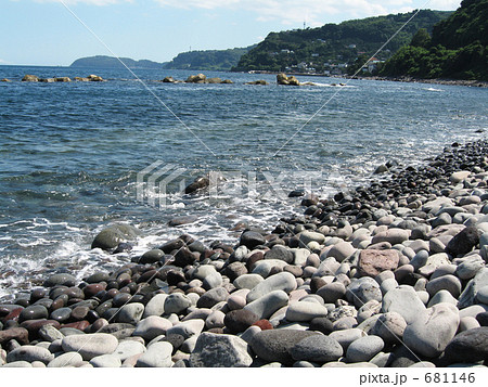 小田原の海岸の写真素材