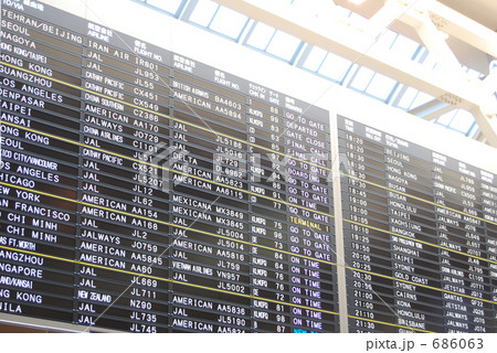 空港のタイムテーブル 686063