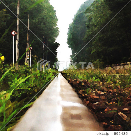 果てまで続く線路 692486