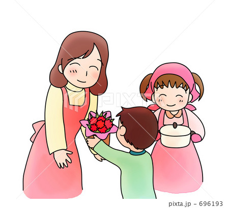 母の日（背景ナシ版） 696193