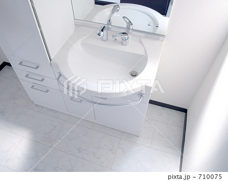マイホーム 洗面台 洗面所の写真素材