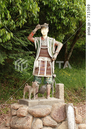 吉備津彦神社の桃太郎像 吉備津彦神社の桃太郎像 715369