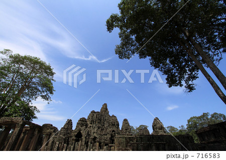 カンボジア アンコールトム バイヨン寺院 カンボジア アンコールトム バイヨン寺院 716583
