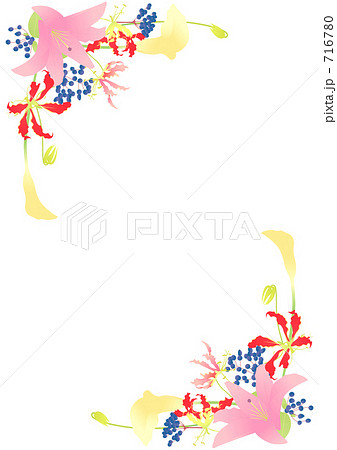 花のフレーム 716780