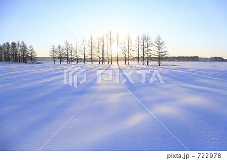 雪原の日の出 雪原の日の出 722978