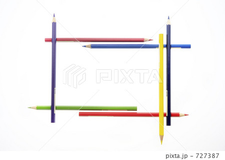 色鉛筆のフレーム 727387