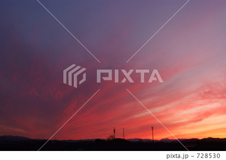 赤い夕焼け 728530