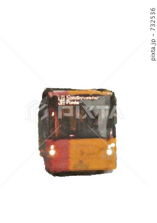 オレンジ色のバス 732536