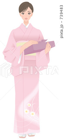 お中元を届ける女性2 739483