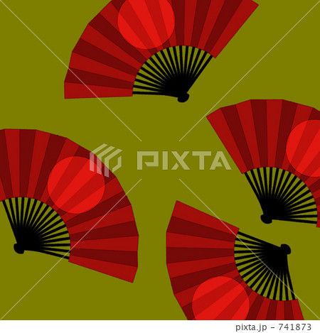 赤い扇子 赤い扇子 741873