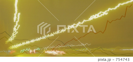折れ線グラフと光の残像 折れ線グラフと光の残像 754743
