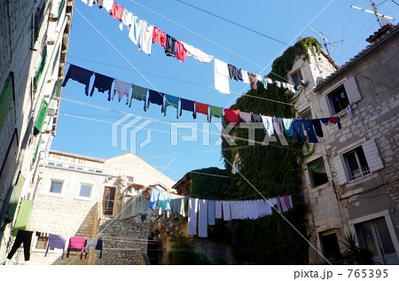 洗濯物　クロアチア 765395