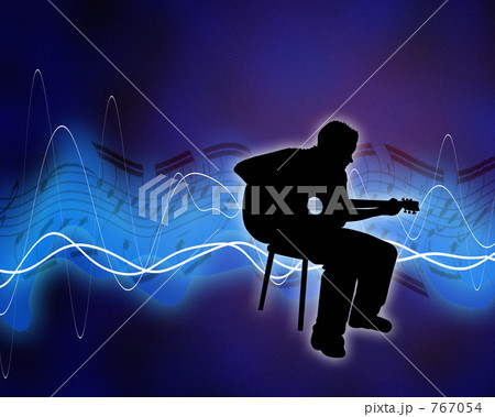 ギターを奏でる 767054
