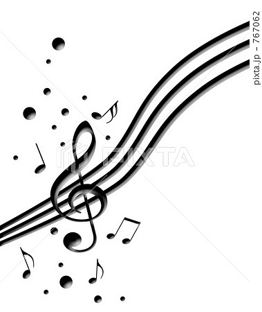 楽譜のイラスト素材