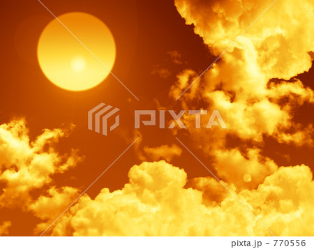 夕日 夕日 770556