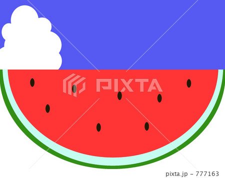 切ったスイカ (白) 切ったスイカ (白) 777163