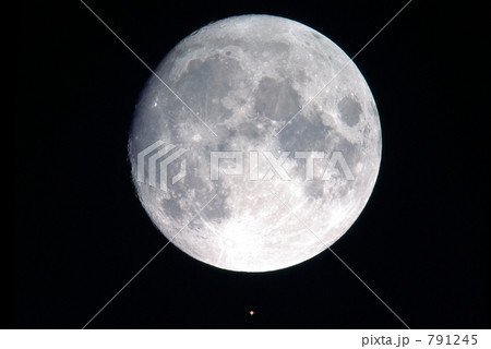 月に接近した火星 791245